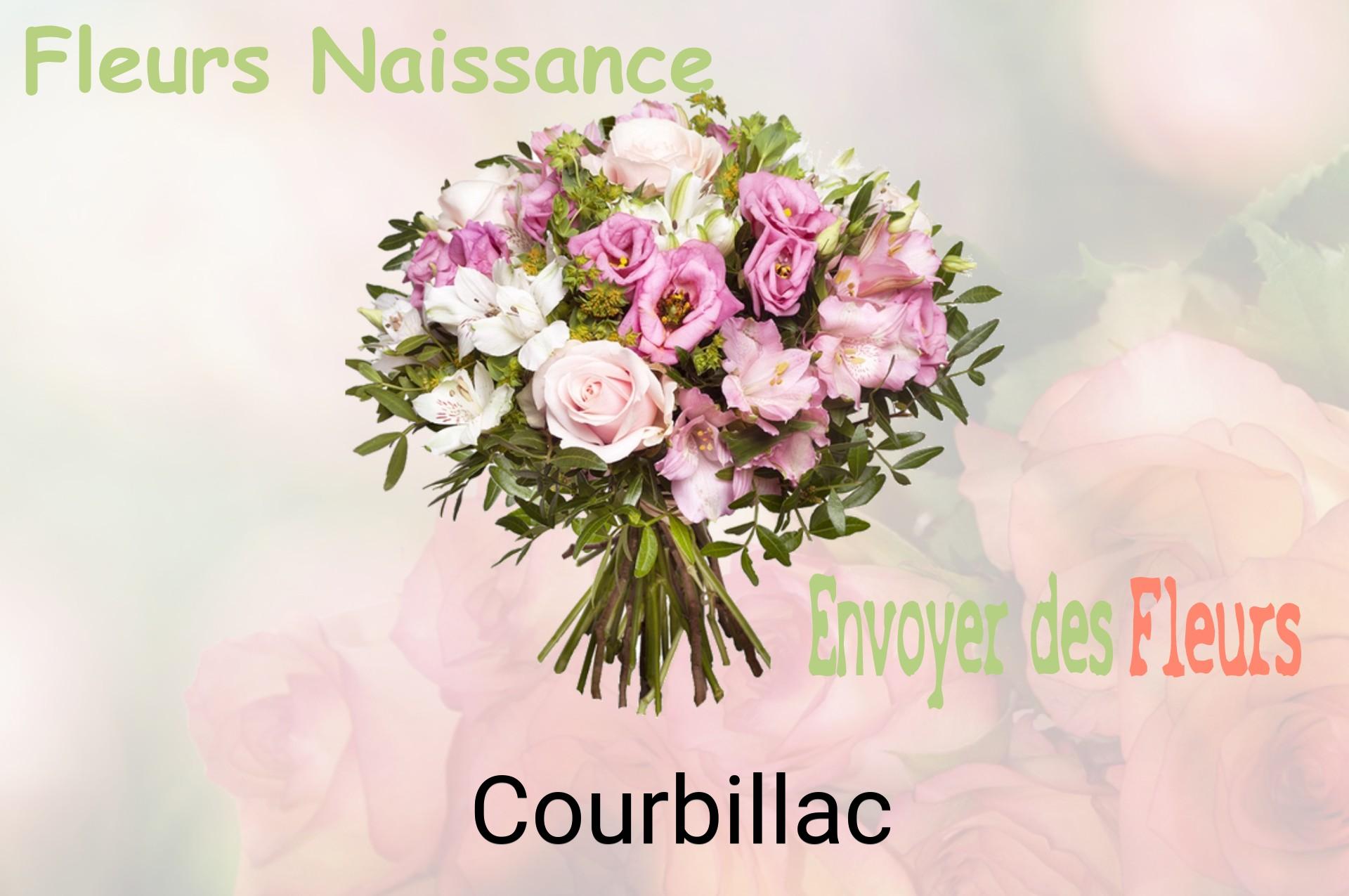 Bouquet de fleurs de naissance livré à Courbillac